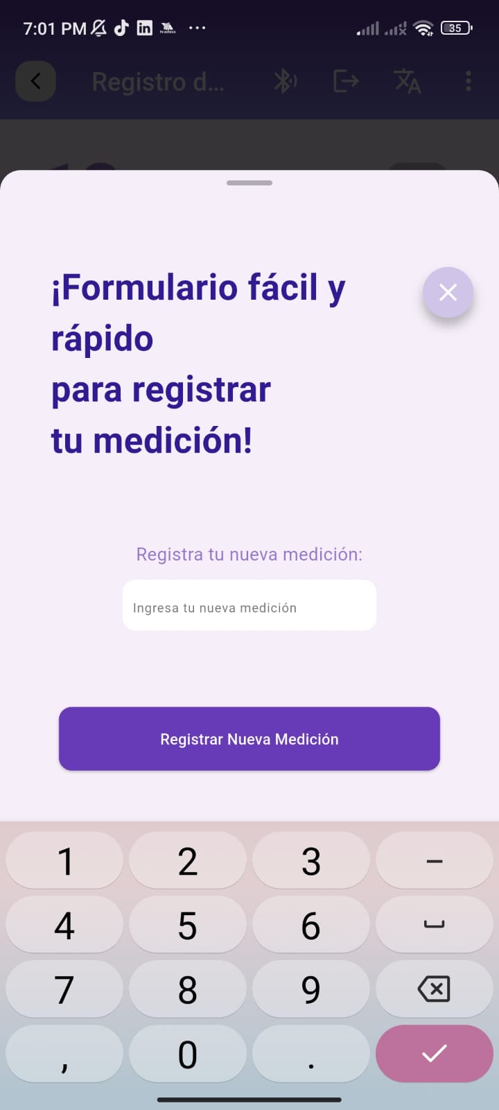 Interfaz de la app - Pantalla 3